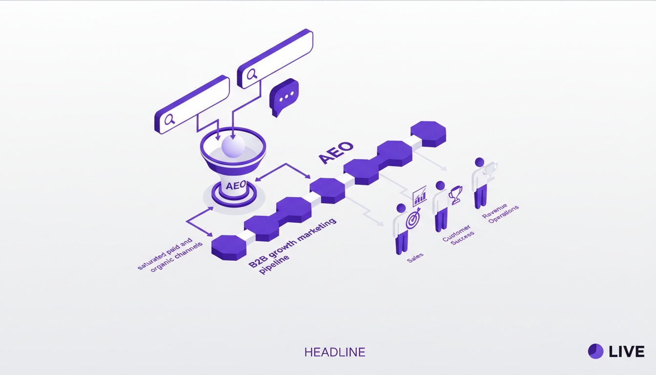 AEO entra no radar do growth marketing B2B como alternativa a paid e organic saturados