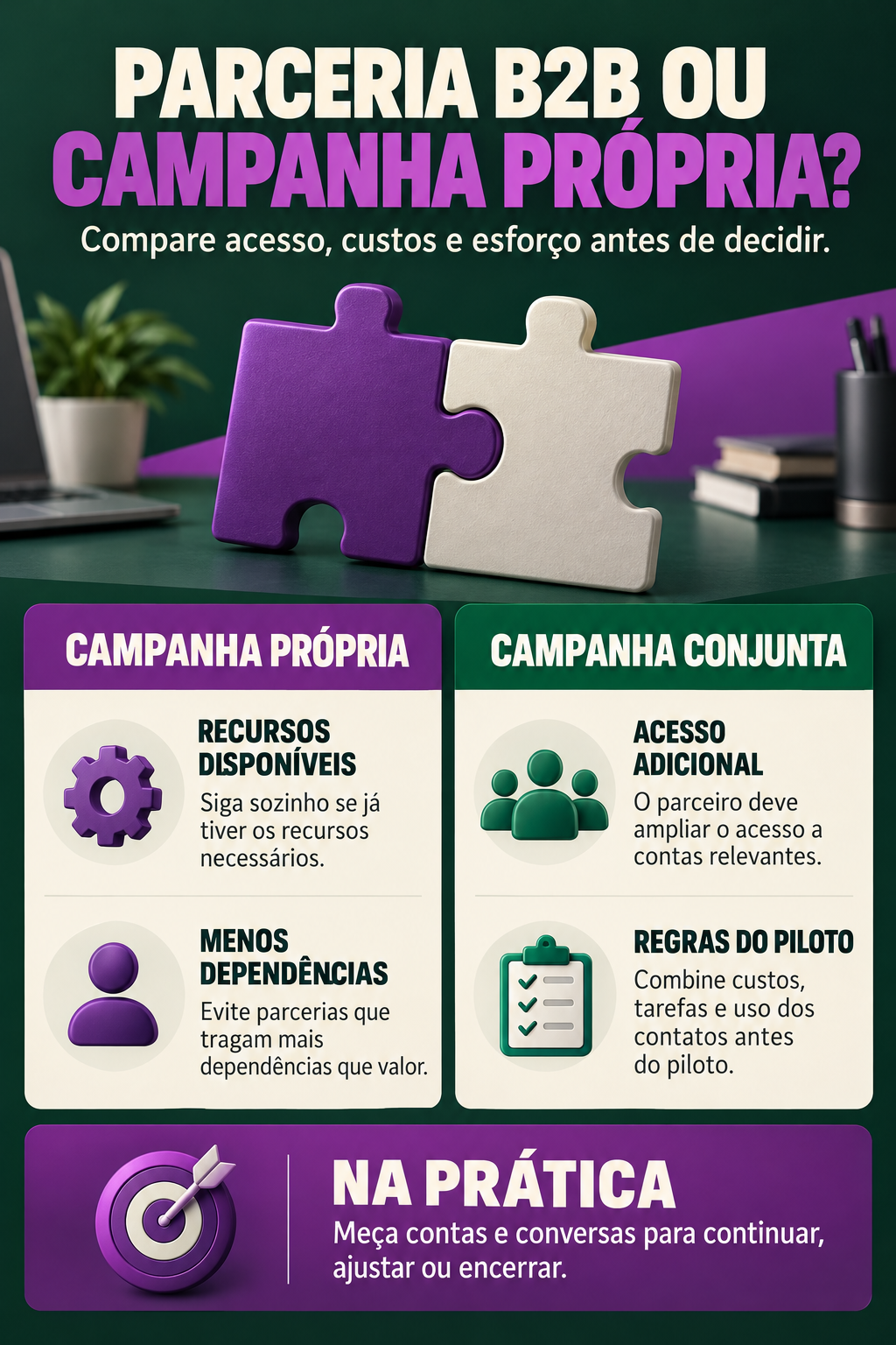 Infográfico: Co-marketing B2B compensa ou é melhor seguir sozinho?